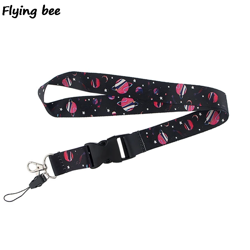 Брелок Flyingbee с черной звездой креативный ремешок для телефона женский модный на