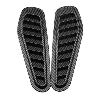 

2pcs 331 * 110mm ABS Car Decorative Air Flow Intake Hood Scoop Vent Bonnet Base Cover Universal