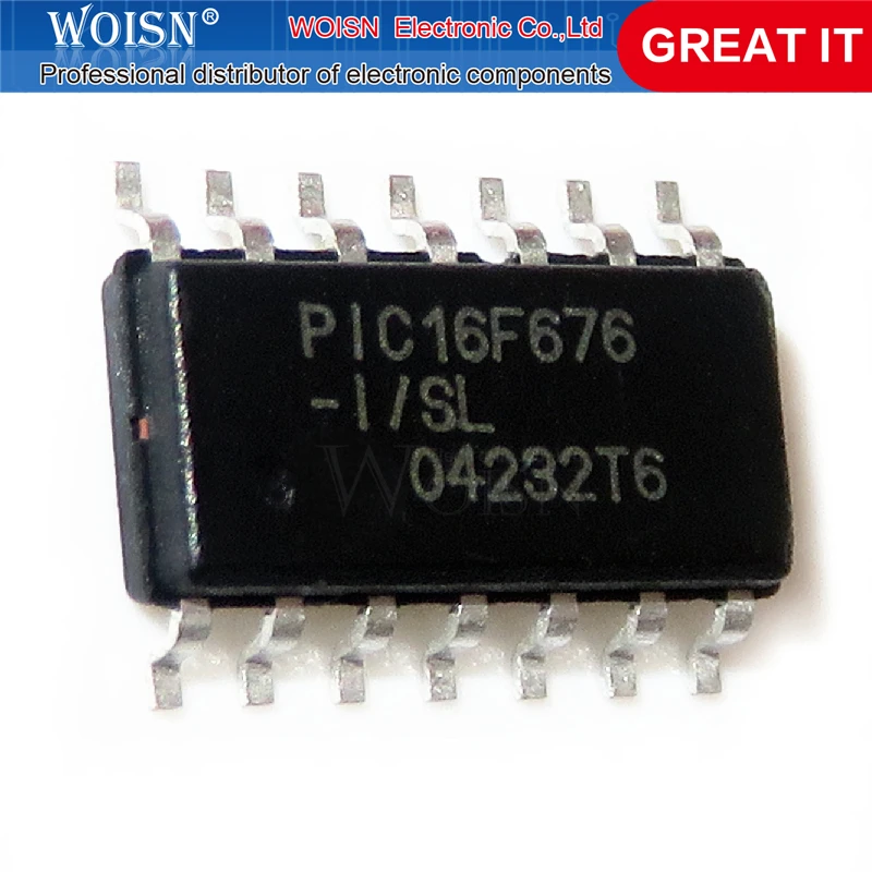 1 шт./лот PIC16F676-I/SL PIC16F676 SOP-14 лет новый оригинальный в наличии | Электронные