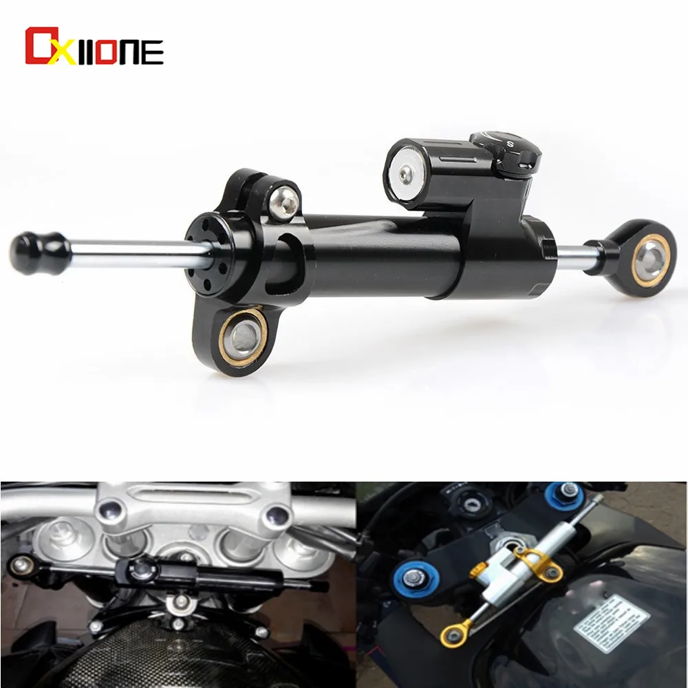 

CNC Universal Motorcycle Adjustable Stabilizer Steering Damper Safety For YAMAHA XT1200 YZR600 TZF-R6S HONDA CB1000XX RC51 FZ1