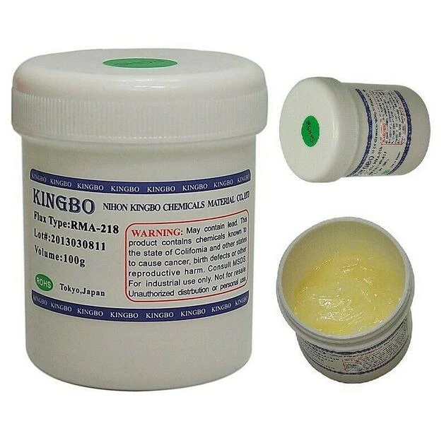 Kingbo RMA-218 100g BGA Lead Free Reflow Reball Tacky Soldering Paste Flux Mobile Phone Welding Repair best welding rod for thin metal