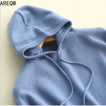 

2020 Spring And Autumn New Loose Knitted Hoodies Sweatshirt Women's Hoodie Women Long Sleeve Pullover Jacket Women