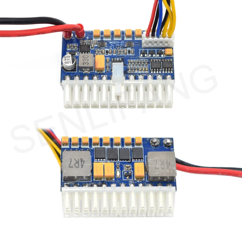 para Dc-dc Atx Mini Itx Fonte de Alimentação pc Computador Itx Sata Ide Cpu 4p Mais 4p 24pin dc Atx Psu Dc-atx 12v Entrada 250w Saída Interruptor - Imagem 5