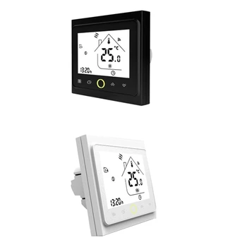 

4 Pipe WiFi Smart Central Air Conditioner Thermostat Temperature Controller Fan Coil Unit Work with Alexa Home