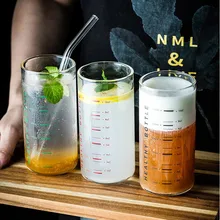 Масштабная стеклянная чашка 370 мл высокая термостойкость толстое стекло для воды напитки пиво молоко сок чай Кружка Бытовая Посуда для напитков