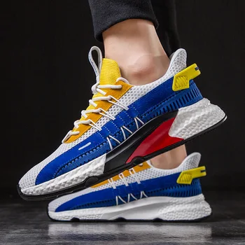 

2019 New Fashion Classic Summer Shoes Men Flyweather Comfortables Breathable Non-leather Casual Lightweight Mesh Shoes