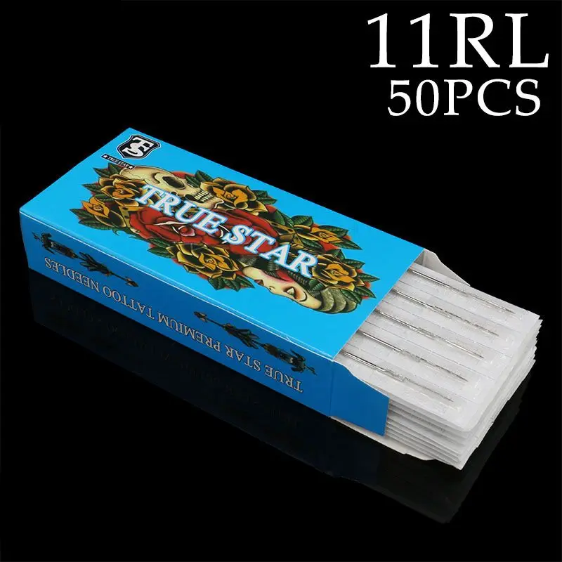 Тату иглы 1211RL круглые стерилизованные из нержавеющей стали 50 шт.|tattoo needles|needles