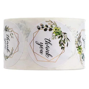 

Thank You Stickers Seal Sticker Label Adhesive Label Roll 2 Roll (1000pcs) Gift Box Packaging Bag Label Sticker