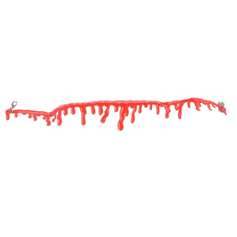 

5Pcs Dripping Blood Halloween Party Choker Necklace Costume Accessory