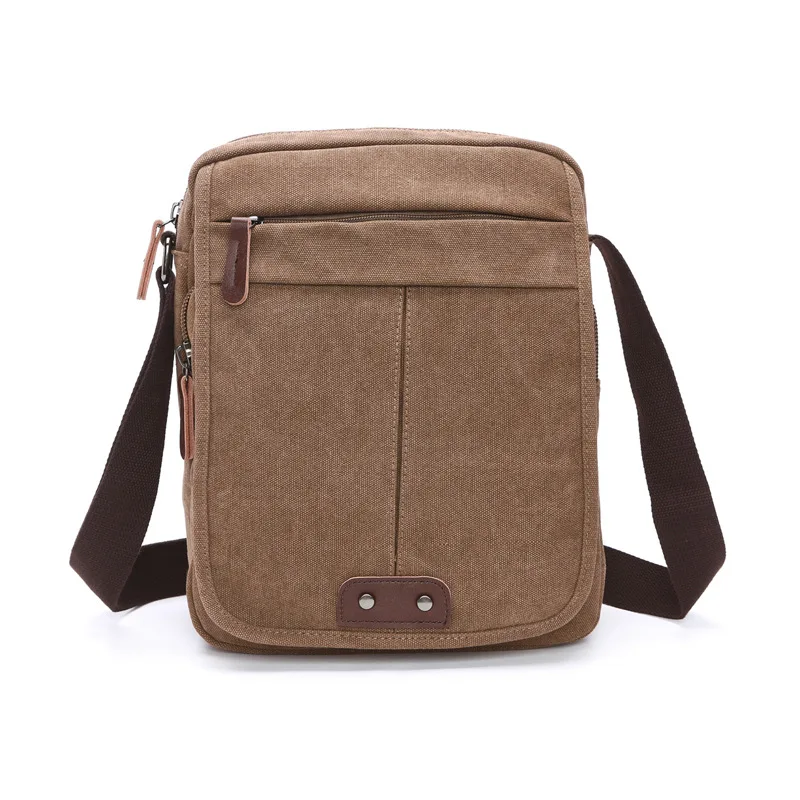 

New Style Men And Women Retro Fashion Canvas Messenger Bag Business Casual Shoulder Bag Travel Schoolbag Wholesale