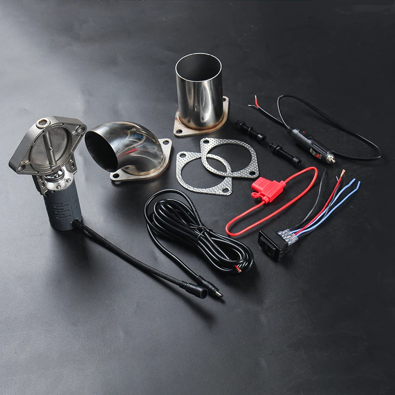 Exhaust Cutout Valve 51mm 63mm Electric Exhaust Valve Without Remote