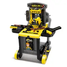 1 комплект, детская игрушка, забавная Портативная Игрушка для ролевых игр, Обучающие игрушки, ручные тележки, игрушечный инструмент, игрушки для мальчиков, маленьких детей