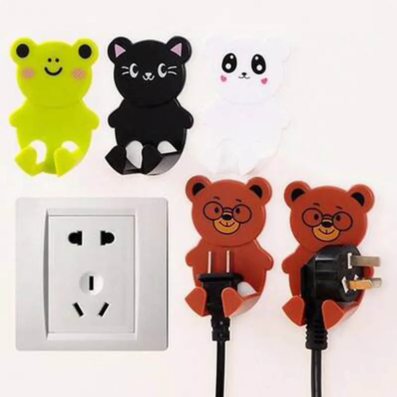 Настенный держатель вилки с клейким крючком для домашнего хранения пластиковая