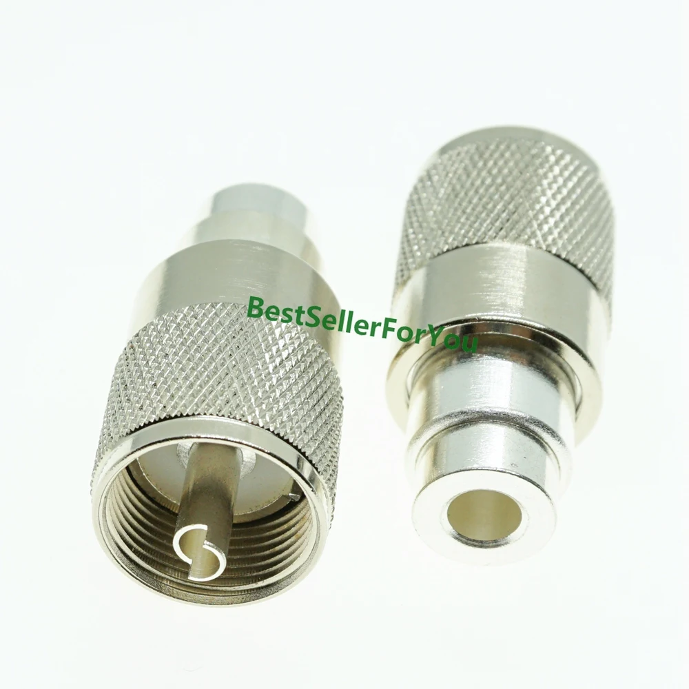 UHF паяльный разъем PL259 для RG58 RG400 RG142 + редуктор RG8 RG213 RG9913 LMR400|Соединители| |