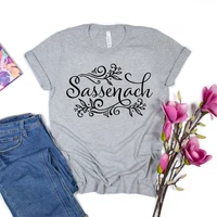 Sassenach Shirt Outlander Book Series T-Shirt Claire Jamie Fraser Shirts Outlander Tv Shows Inspired Tee Vintage Tops 2