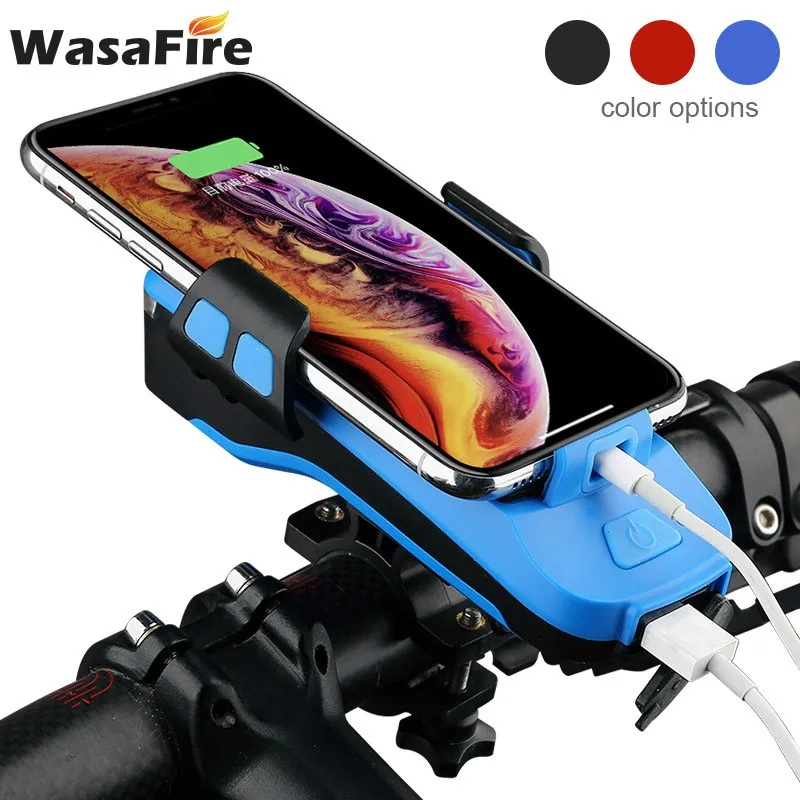 Upgraded Multifunction 4 in 1 Bicycle Light Solar Power USB Recharegable Bike Light 4000mAh Power Bank Cycling Phone Holder Horn Upgraded Multifunction 4 in 1 Bicycle Light Solar Power USB Recharegable Bike Light 4000mAh Power Bank Cycling Phone Holder Horn