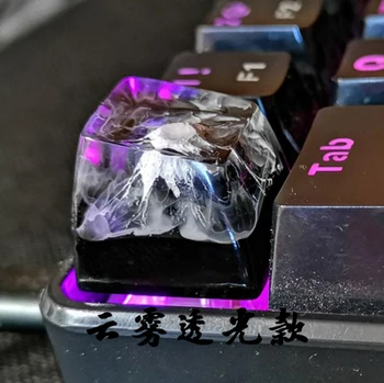 

1pc handmade customized SA profile resin key cap for MX switches mechanical keyboard creative resin keycap for Mount Fuji