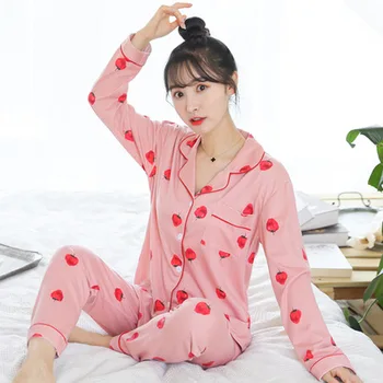 

Pijama Mujer Women Pyjamas Sets Clothing Long Tops Set Female Pajamas Sets NightSuit Sleepwear Sets Leisure Women Home Wear