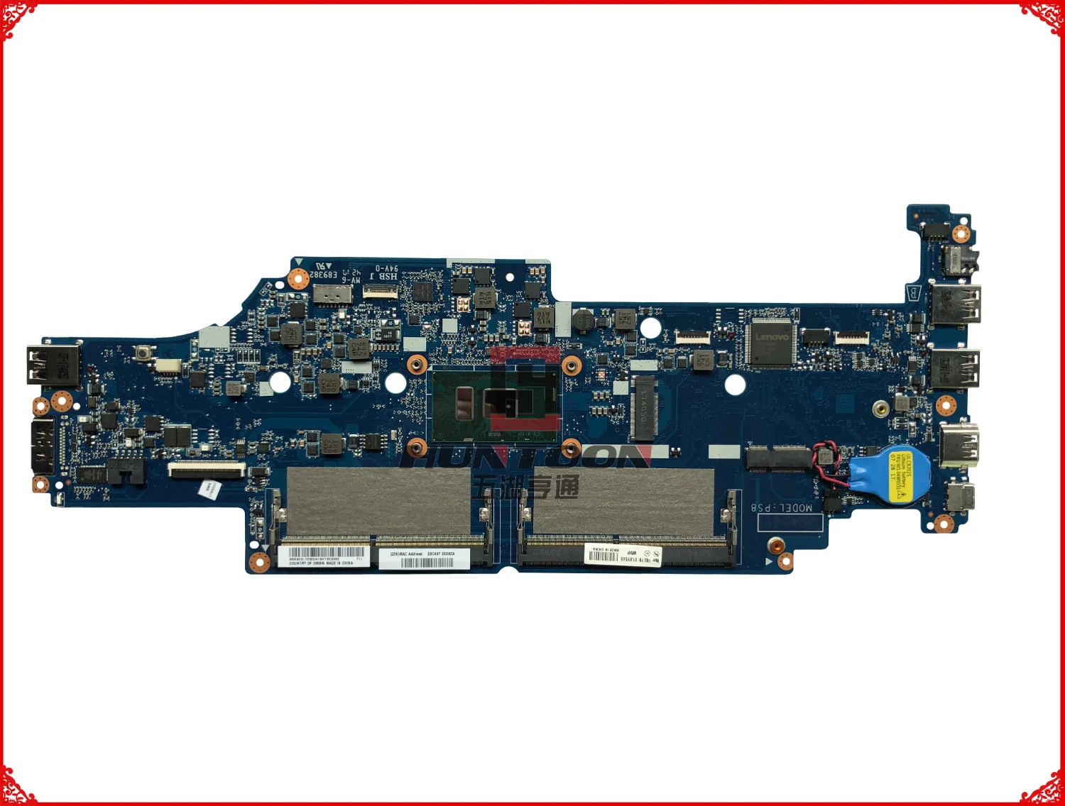 

FRU 01AY546 DA0PS8MB8G0 for Lenovo Thinkpad 13 Laptop Motherboard 01AV597 SR2EY I5-6200U DDR4 100% Fully Tested Free shipping