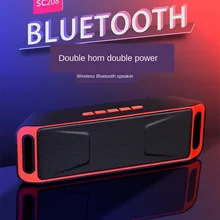 Открытый беспроводной мобильный телефон Bluetooth аудио SC 208 компьютер мини маленький динамик двойной динамик портативный сабвуфер