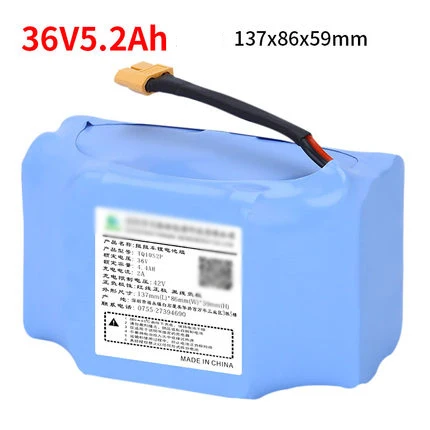 5.2AH Горячий 36V 3AH/4.4AH/5.2AH 2 колеса электрический скутер самобалансирующийся Ховерборд литиевый аккумулятор Электрический аккумулятор - Цвет: 5.2AH