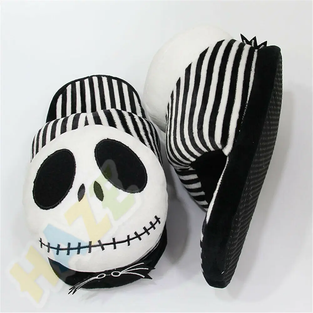 «Кошмар перед Рождеством»; плюшевые тапочки Jack Skellington; теплая домашняя обувь