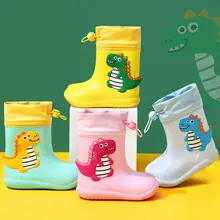 

Rainboots Kids PVC Rubber Cartoon Baby Boys Rain Shoes Waterproof Girls Rain Boots Toddler Girl Garden Shoes Children's Shoes