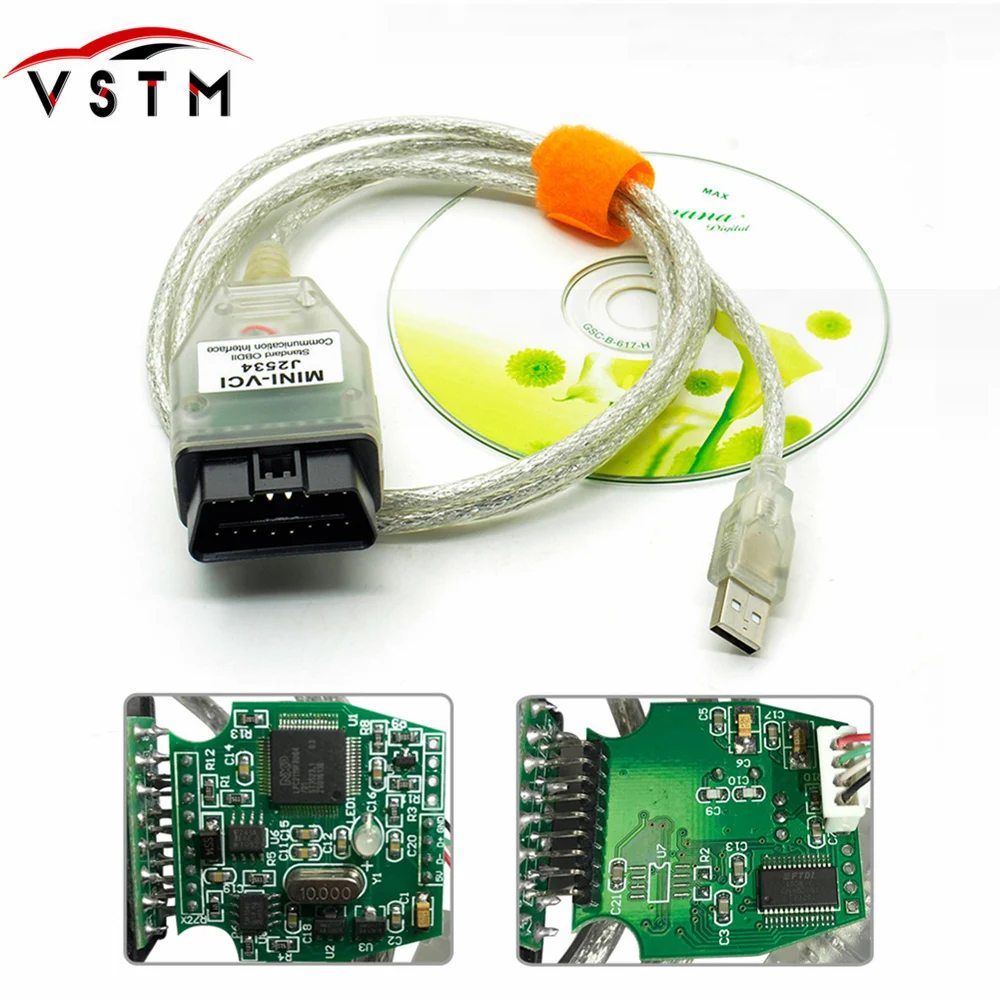 

Professional Newest Mini-VCI J2534 FOR TOYO-TA TIS Techstream Newest V13.00.022 Diagnostic Cable MINI VCI Free Shipping