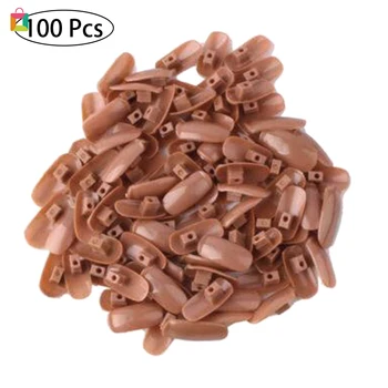 

BeautyBigBang 100pcs/bag Plastic Practice Nail Chips DIY Prosthetic Exercises Mechanical Nail Chips