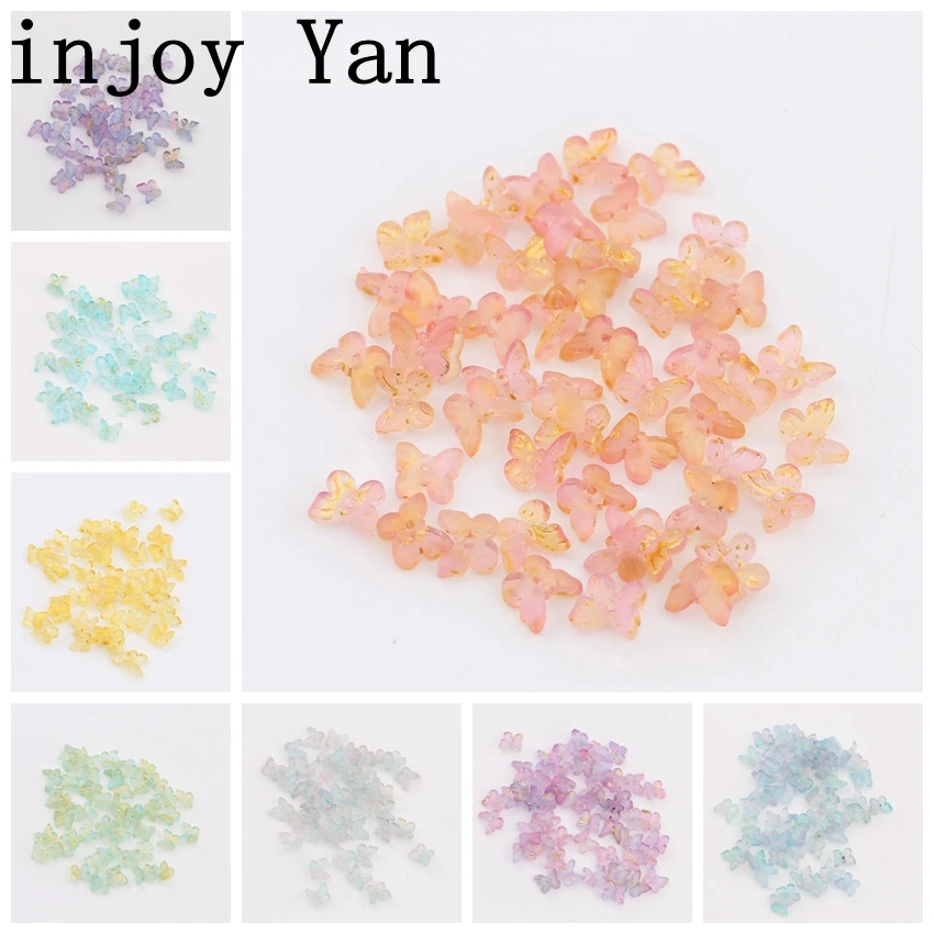 10 шт. Разноцветные Мини-бабочки для ногтей с отверстиями фотоаксессуаров сделай