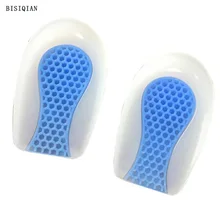 Мужские и женские силиконовые стельки на пятке, стельки, поддержка шпоры, облегчение боли в ногах, стельки для обуви, вставки на высоком каблуке