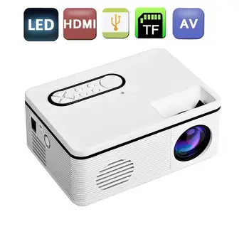 

Mini Portable Projector LED Projector Supports 1080P HD Compatible With Multiple Devices Support Multi-Languauge