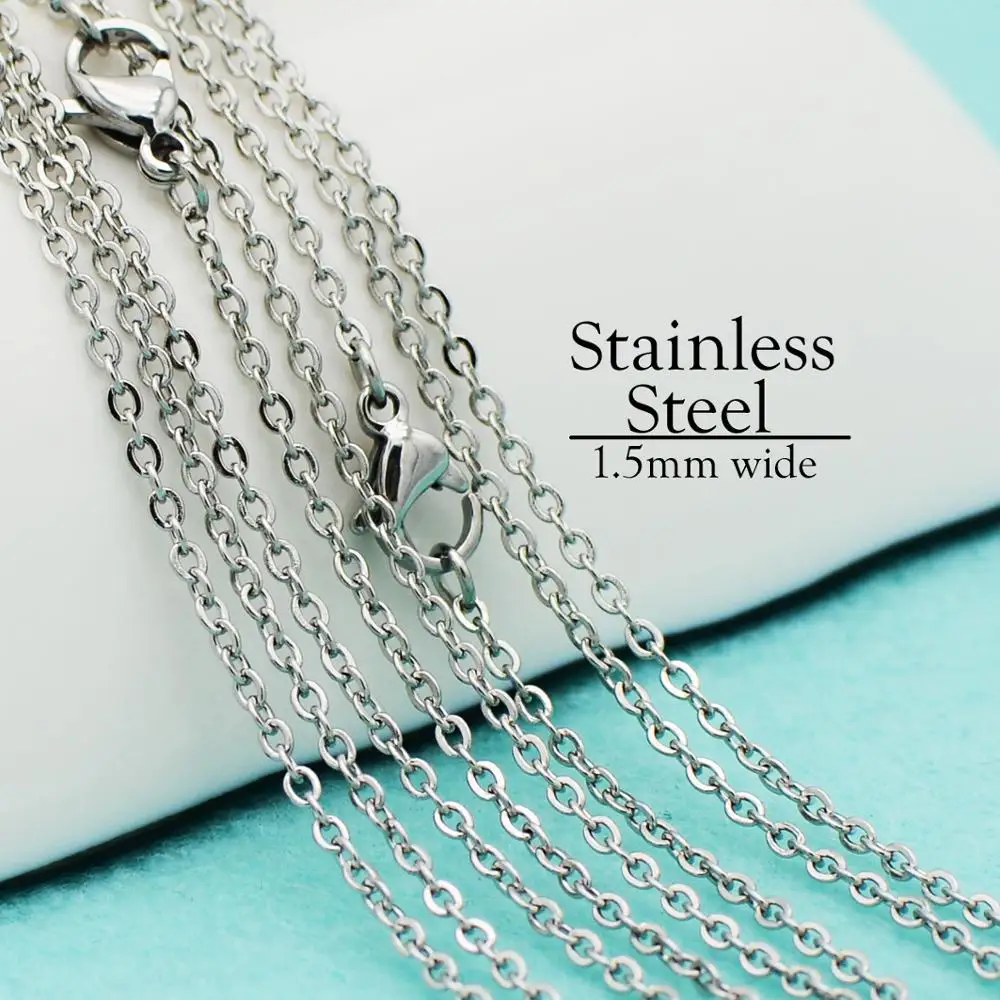 100 X Stainless Steel Necklace Gold 