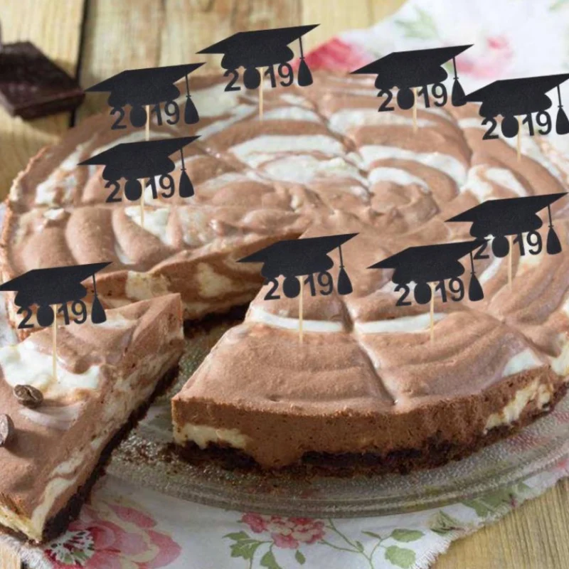 10 шт. 2019 мерный колпачок Бамбуковой Палкой Украшения для капкейков украшения