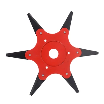 

Universal 6 Blades Trimmer Head Lawn Mower Garden Brush Weed Cutter Metal Blades Garden Power Grass Trimmer