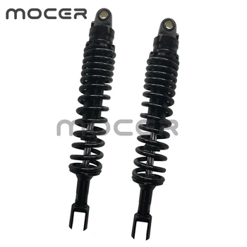 

New 1 pair 375MM 380MM type U 8MM motorcycle shock absorber for Honda Yamaha Suzuki Kawasaki KTM dirt bikes gokart ATV black