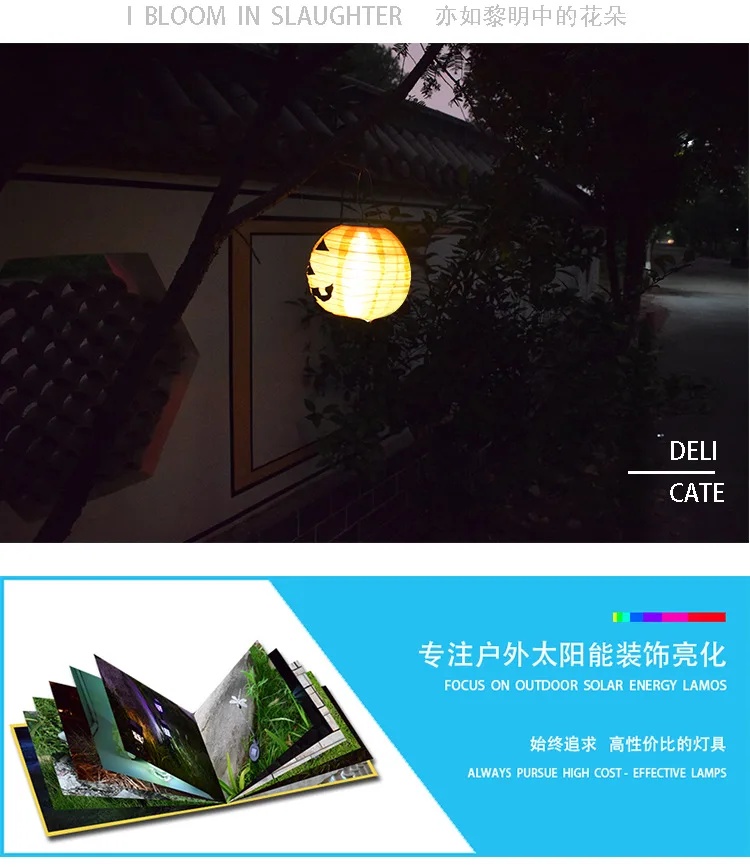 Cross Border for Solar Halloween Christmas Pumpkin Tome Lamp Courtyard Decorative Lights Nonwoven Fabric Hanging Lights