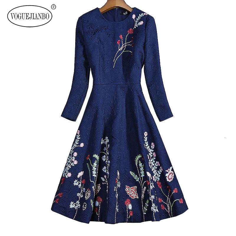 Осень, kpop, Вышитое жаккардовое женское платье с рукавом семь, vestidos elegantes falda, эстетичные женские платья, jupe femme, сексуальные