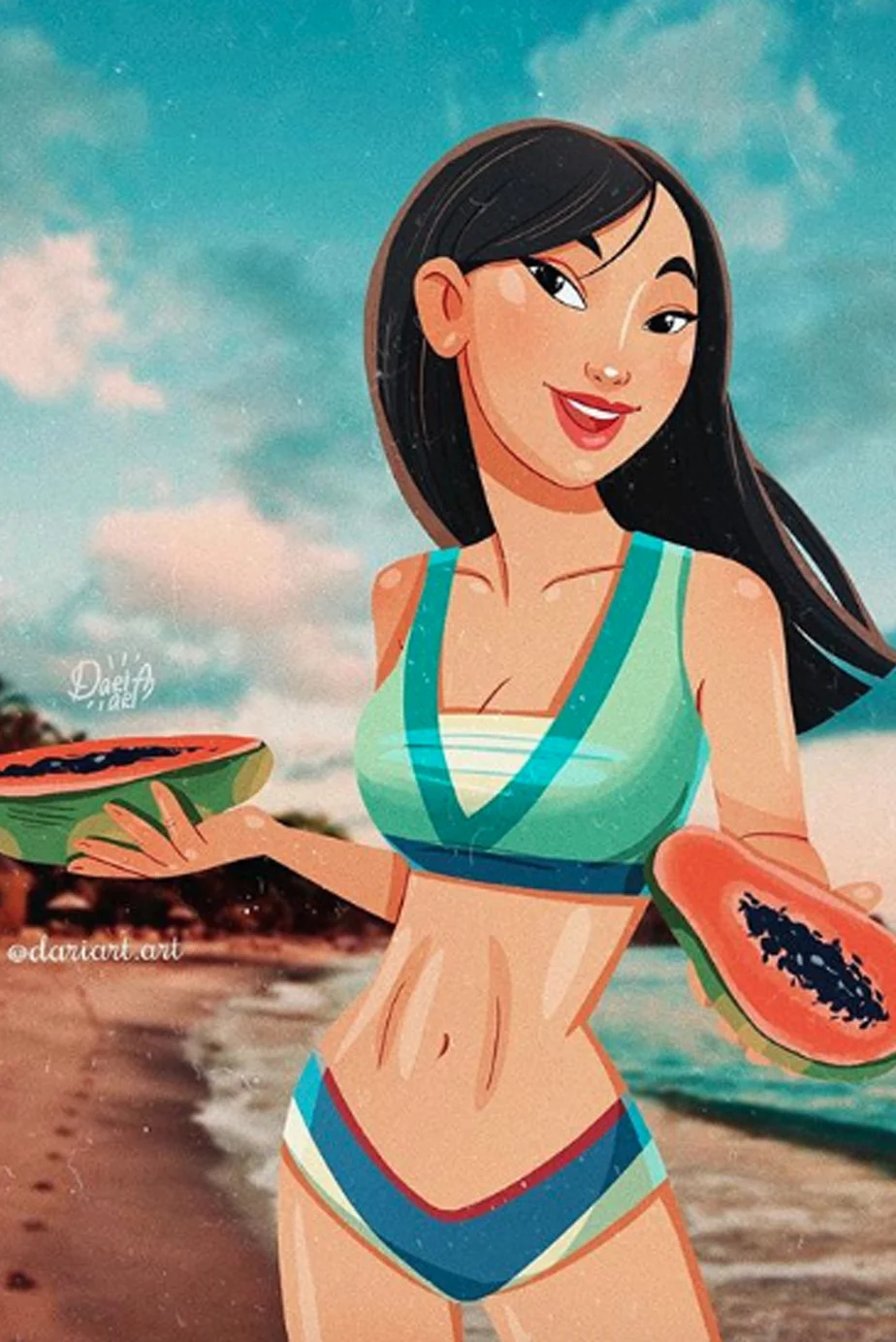 Princesse Disney En Maillot De Bain