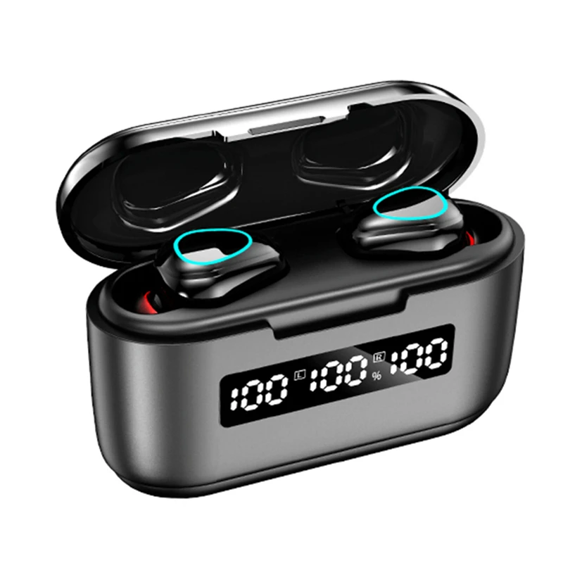 G40 WM01 Wireless Headphones TWS Bluetooth 5 0 Earphones Stereo Sports Waterproof Headsets with LED Digital Display headsets