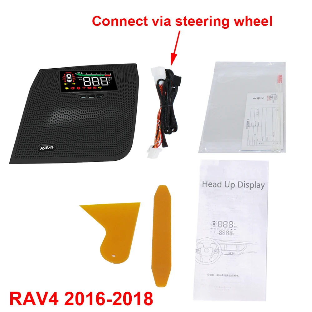 Ÿ RAV4 XA40 XA50 2013-2019 2020 2021 2022 2023 ڵ HUD  ÷   溸 ý ׼