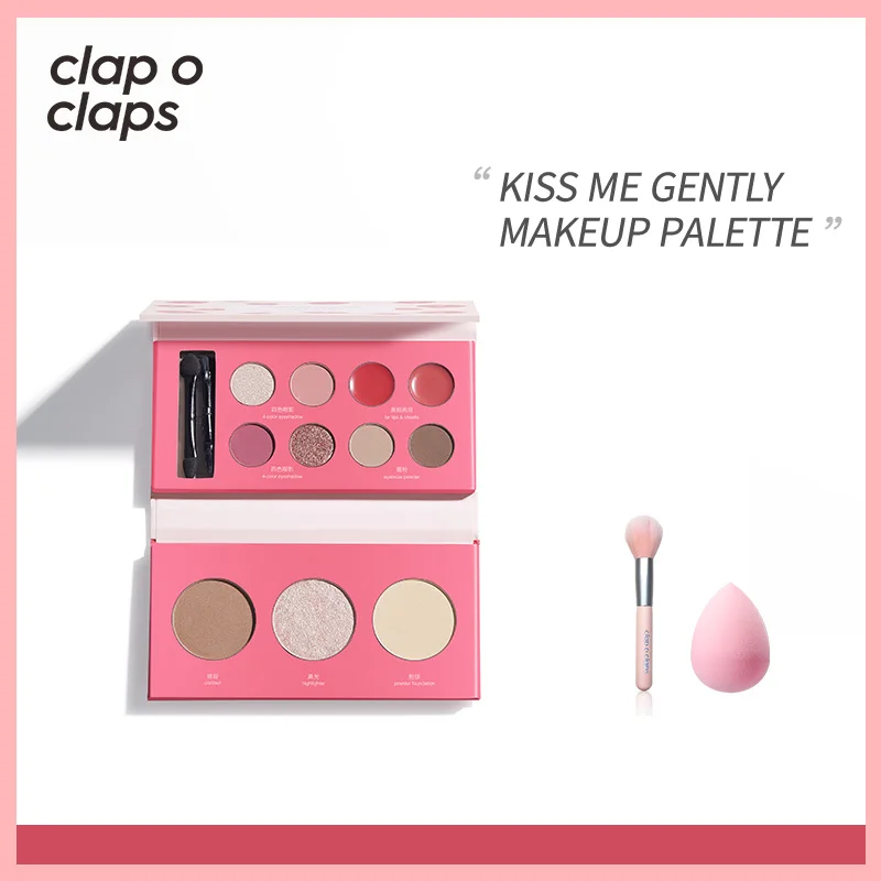 

clap o claps cosmetic long lasting makeup palete multifunctional waterproofÂ· Kiss Me Gently