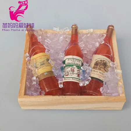 Аксессуары для кукол, мини-бутылка для вина, имитация шахматной доски, веселые игрушки, мини-фрукты, для куклы Барби - Цвет: A7