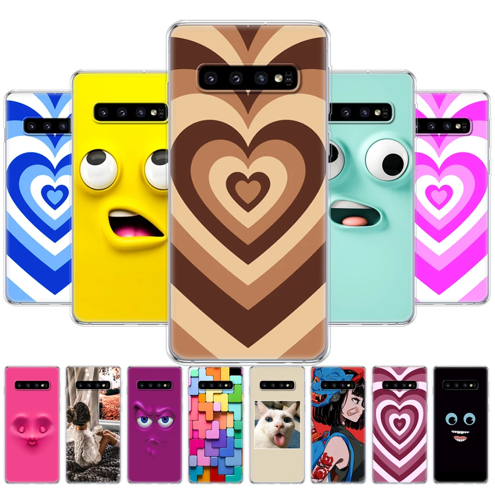 Per Samsung Galaxy S10 Custodia S10Plus Custodia In Silicone Tpu Cover Phone S10 E Custodia Per Samsung S10 Plus G975F S 10 Sm-G973F Custodia