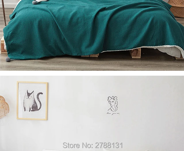home Jacquard throw blankets for sofa yellow waffler blanket soft sleeping blanket bedding one piece free shipping