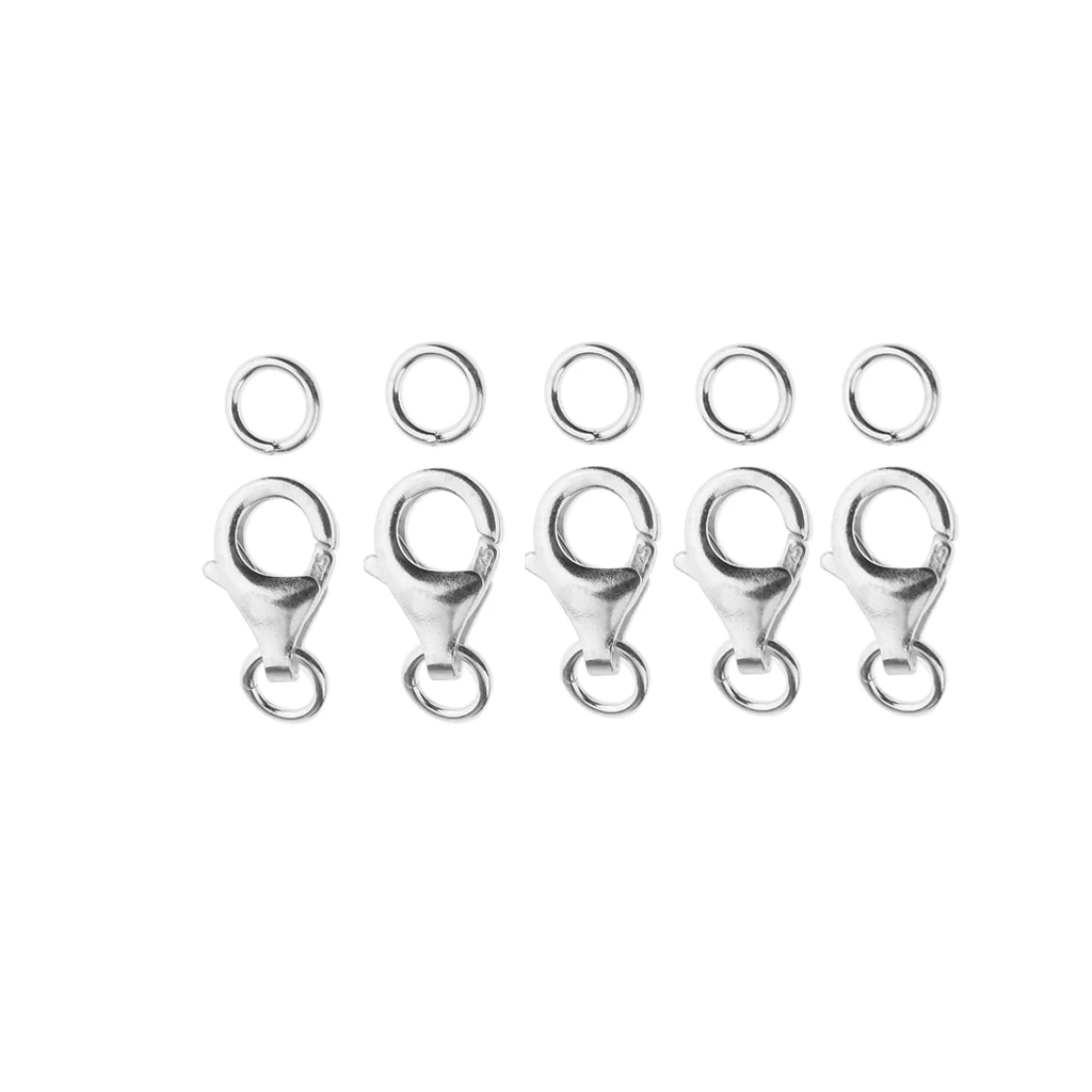 

Set Of 5Pcs Clasp Clamp Lobster suitable For Chain Extension DIY Tool