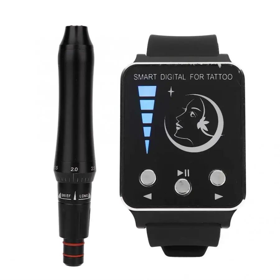 Dermografo микроблейдинг роторная Татуировка микропигментацион татуировка машина носимое устройство часы Тип контроллер бровей губ