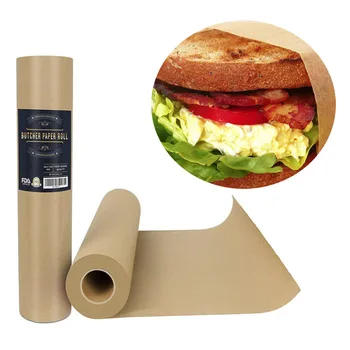 

Butcher Kraft Paper Roll Food Grade Acking Paper All natural FDA Approved for BBQ Meats Cooking Paper in Durable Carry Tube