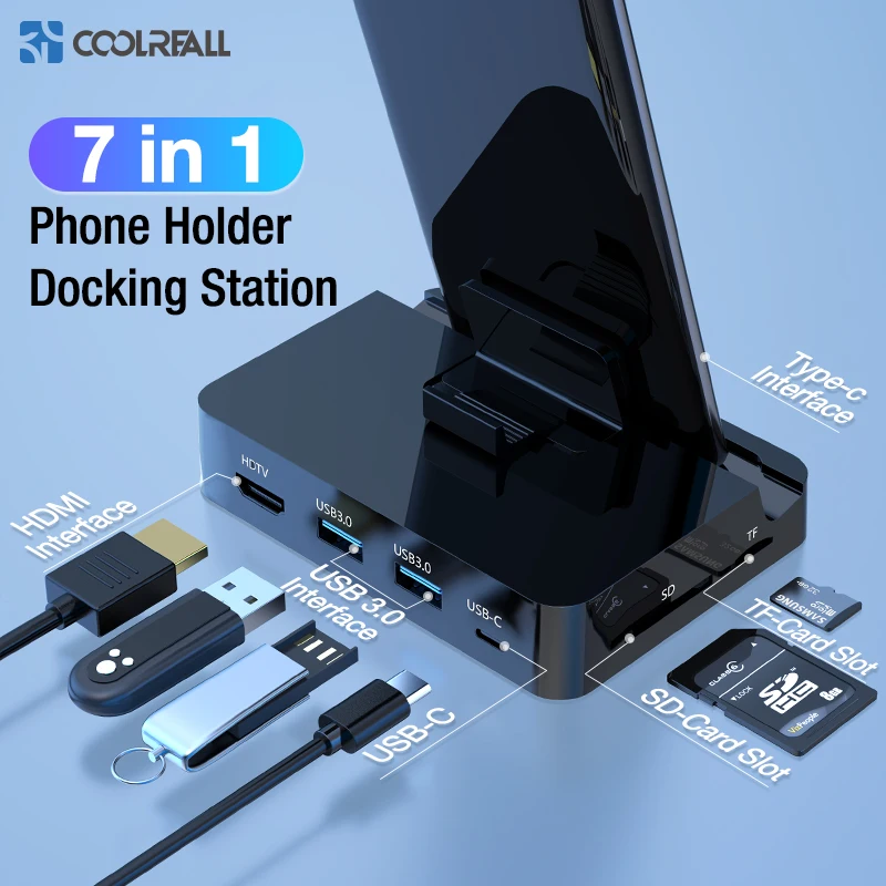 Док станция Coolreall для телефона типа C адаптер питания Samsung S10 S9 Dex Station Huawei P30 P20