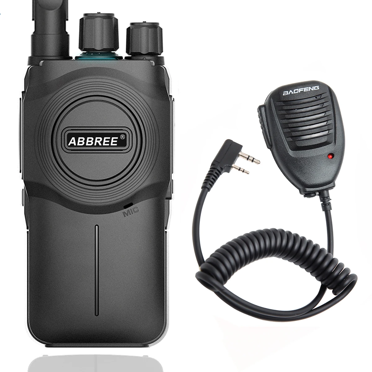 add speaker ABBREE AR-U1 рация радиоприемник CB 5 Вт 10 км Портативный радиоприемник для охоты леса города обновления Baofeng BF-888S - Цвет: add speaker